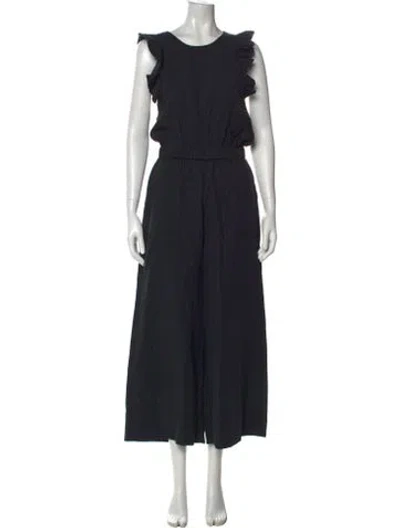 Pre-owned Ulla Johnson Scoop Neck Jumpsuit In Blue