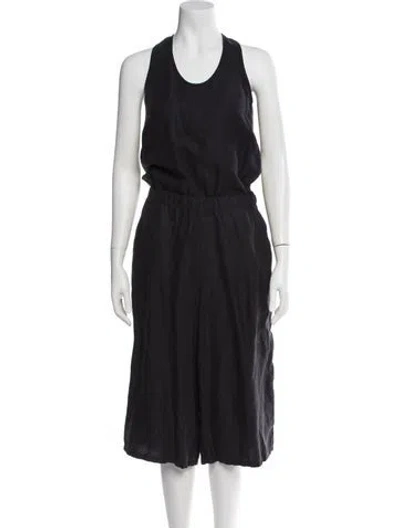 Pre-owned Ulla Johnson Scoop Neck Jumpsuit In Blue