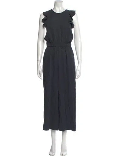 Pre-owned Ulla Johnson Scoop Neck Jumpsuit In Gray