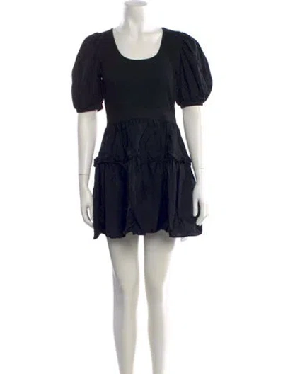 Pre-owned Ulla Johnson Scoop Neck Mini Dress In Multi