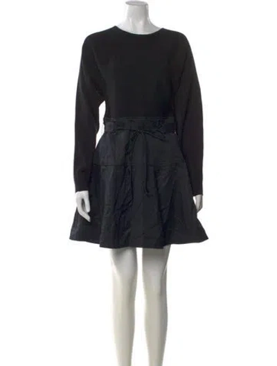 Pre-owned Ulla Johnson Scoop Neck Mini Dress W/ Tags In Black