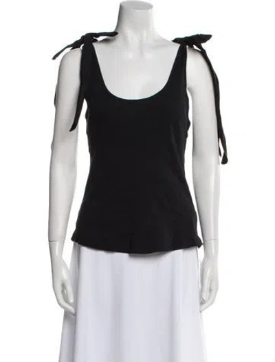 Pre-owned Ulla Johnson Scoop Neck Sleeveless Top In Blue