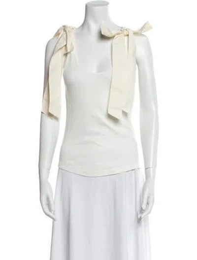 Pre-owned Ulla Johnson Scoop Neck Sleeveless Top In Neutral