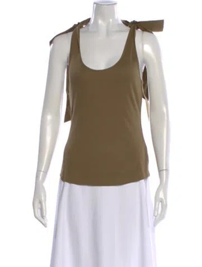 Pre-owned Ulla Johnson Scoop Neck Sleeveless Top W/ Tags In Green