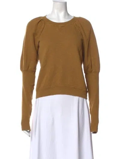 Pre-owned Ulla Johnson Scoop Neck Sweater In Brown