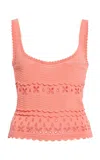 Ulla Johnson Sea Cutout Tank Top In Pink