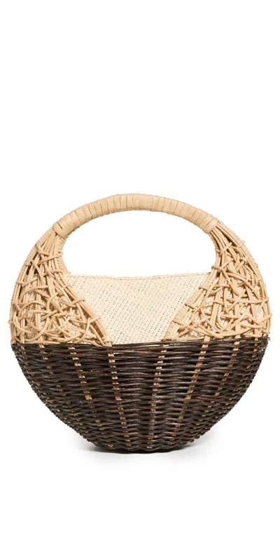 Ulla Johnson Seashell Wicker Tote Bag In 中性色