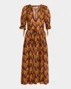 Ulla Johnson Selena Puff-sleeve Maxi Dress Coverup