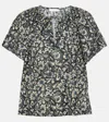 Ulla Johnson Sena Printed Short-sleeve Top In Multicoloured