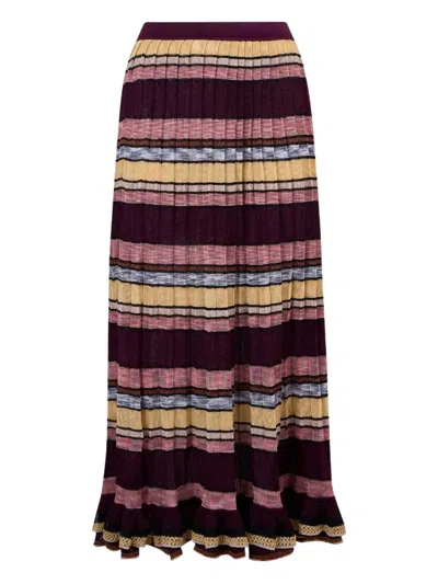 Ulla Johnson Seraphine Maxi Skirt In Red