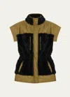 Ulla Johnson Shiloh Faux Shearling Vest In Verdite