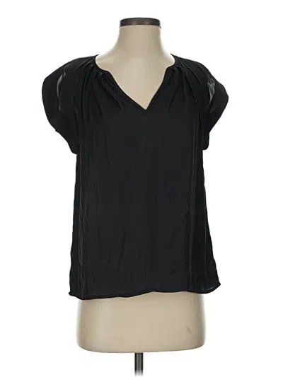 Pre-owned Ulla Johnson Short Sleeve Blouse In Black