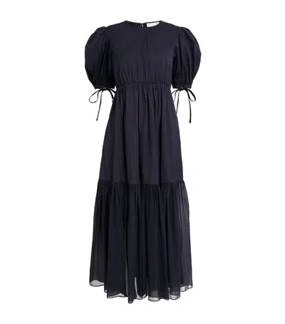 Ulla Johnson Short-sleeve Collage Midi Dress