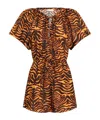 Ulla Johnson Short-sleeved Jumpsuit In Brown