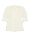 Ulla Johnson Dylan Puff-sleeve Cotton Top In White