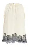 Ulla Johnson Sierra Baby Doll Silk Top In Ivory
