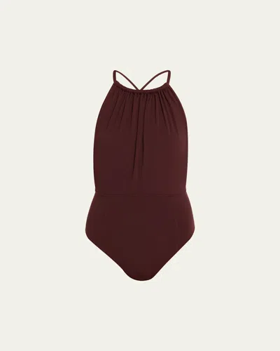 Ulla Johnson Sifnos One-piece Swimsuit In Urchin