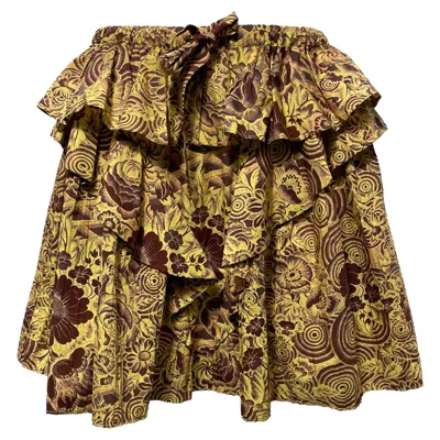 Ulla Johnson Sigrid Skirt In Yellow Cotton