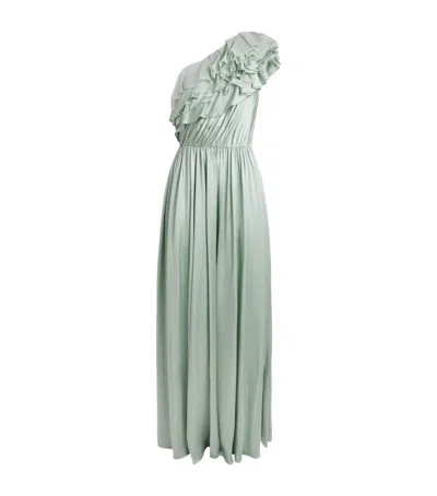 Ulla Johnson Silk Avalina Gown In Green