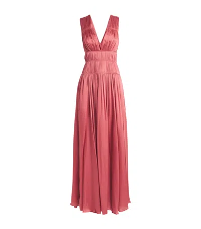 Ulla Johnson Silk Boheme Gown In Brown