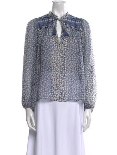 Pre-owned Ulla Johnson Silk Floral Print Blouse