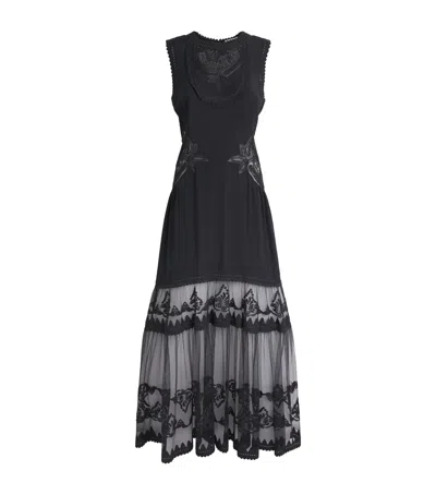 Ulla Johnson Silk Florence Maxi Dress In Black