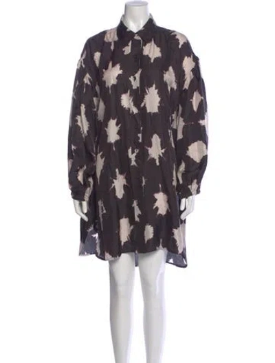 Pre-owned Ulla Johnson Silk Knee-length Dress In Black