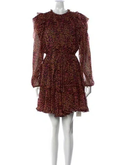 Pre-owned Ulla Johnson Silk Knee-length Dress In Black