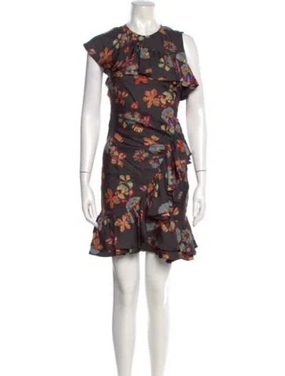 Pre-owned Ulla Johnson Silk Knee-length Dress In Black