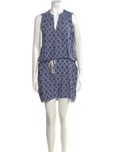 Pre-owned Ulla Johnson Silk Knee-length Dress In Blue
