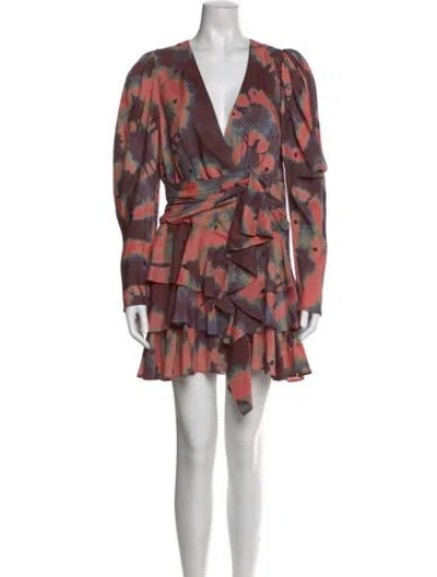 Pre-owned Ulla Johnson Silk Knee-length Dress In Multi