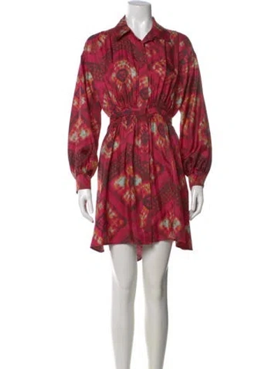Pre-owned Ulla Johnson Silk Knee-length Dress In Pink