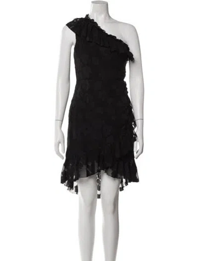 Pre-owned Ulla Johnson Silk Knee-length Dress W/ Tags In Black