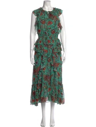 Pre-owned Ulla Johnson Silk Long Dress
