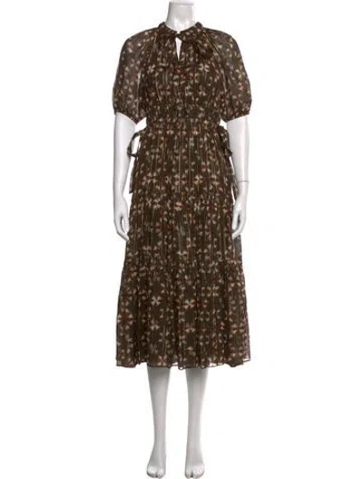 Pre-owned Ulla Johnson Silk Long Dress