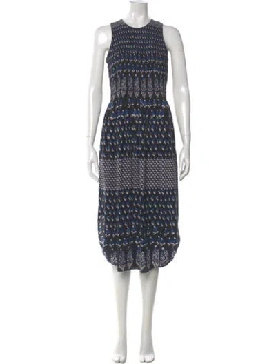 Pre-owned Ulla Johnson Silk Long Dress In Black