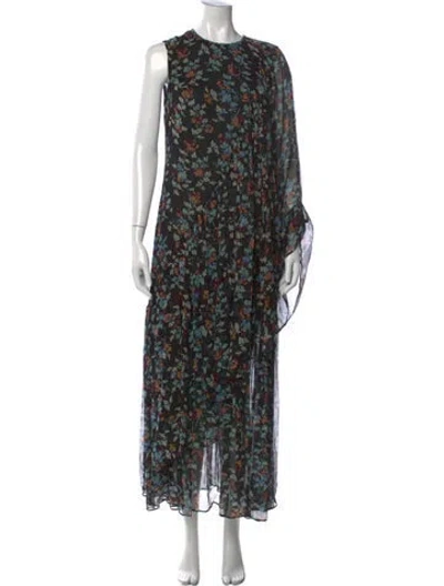 Pre-owned Ulla Johnson Silk Long Dress In Neutrals