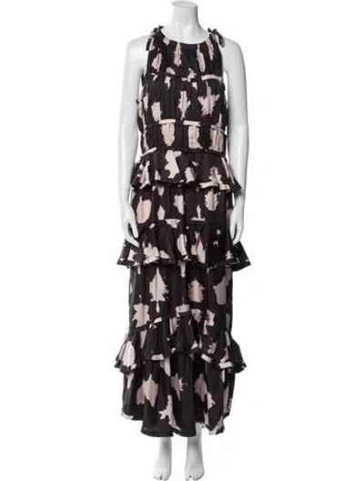 Pre-owned Ulla Johnson Silk Long Dress W/ Tags