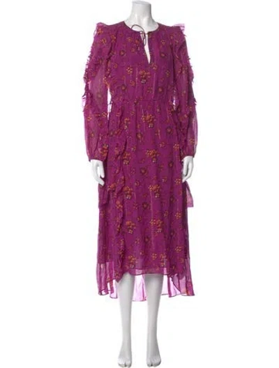Pre-owned Ulla Johnson Silk Long Dress W/ Tags