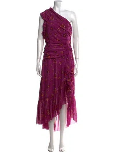 Pre-owned Ulla Johnson Silk Long Dress W/ Tags In Multi