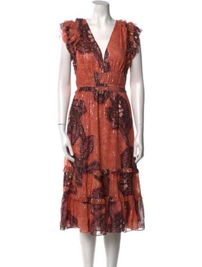 Pre-owned Ulla Johnson Silk Midi Length Dress