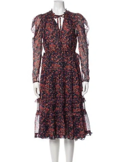 Pre-owned Ulla Johnson Silk Midi Length Dress