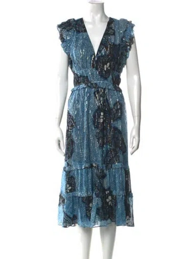 Pre-owned Ulla Johnson Silk Midi Length Dress