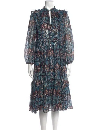 Pre-owned Ulla Johnson Silk Midi Length Dress