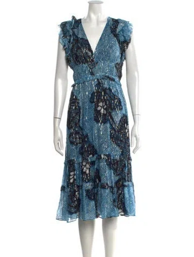 Pre-owned Ulla Johnson Silk Midi Length Dress