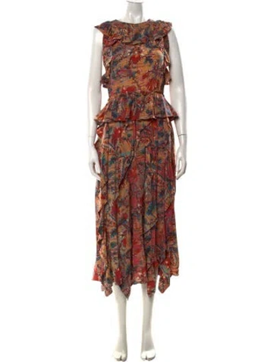 Pre-owned Ulla Johnson Silk Midi Length Dress