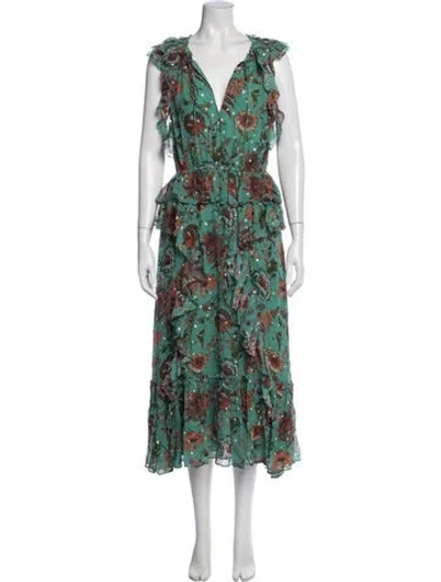 Pre-owned Ulla Johnson Silk Midi Length Dress