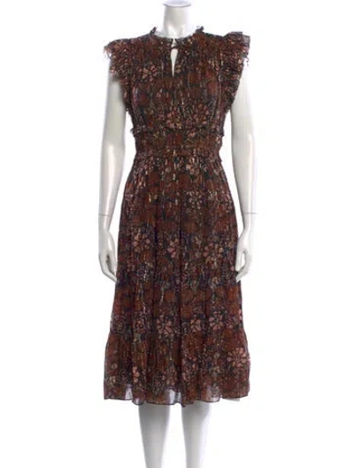 Pre-owned Ulla Johnson Silk Midi Length Dress