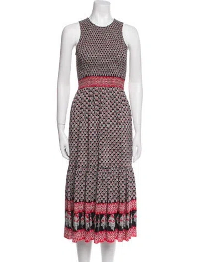 Pre-owned Ulla Johnson Silk Midi Length Dress In Multi