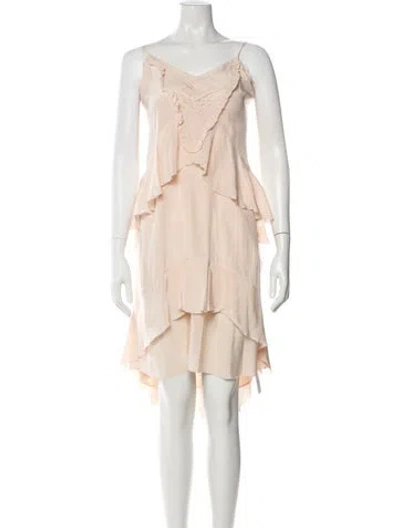 Pre-owned Ulla Johnson Silk Midi Length Dress In Pink